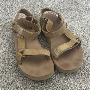 Teva Beige / Tan Sandals with Adjustable Straps